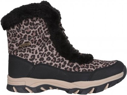 Mountain Warehouse - "Ohio" Leo-Muster Schneestiefel für Damen, Thermisches Material (Schwarz)