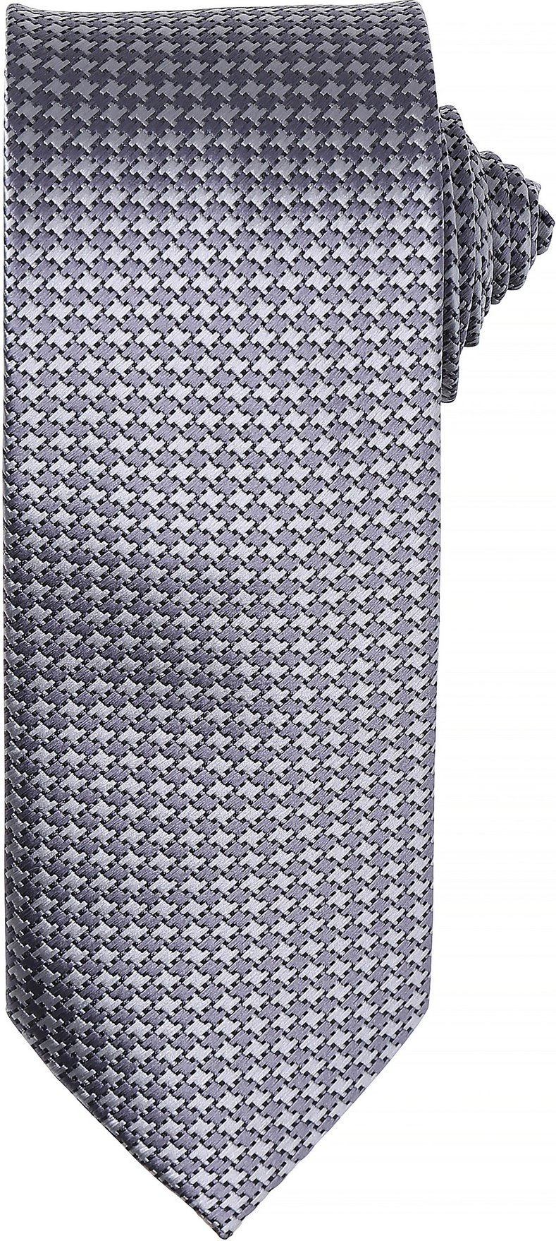 Premier Mens Puppy Tooth Formal Work Krawatte (2er-Pack) (Silber)