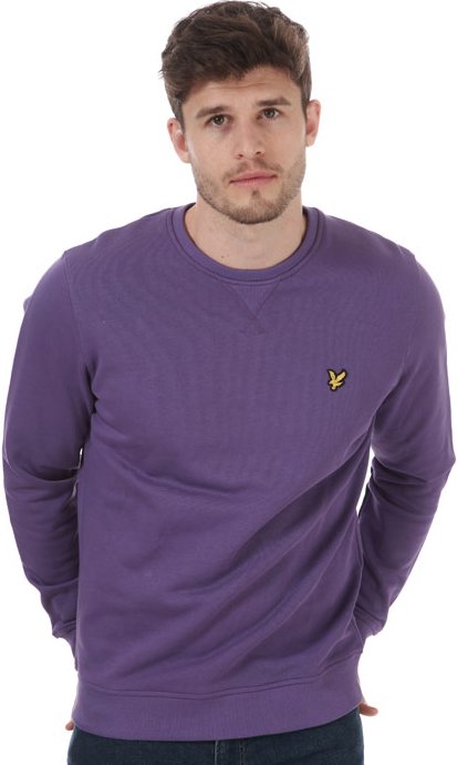 Thumbnail - Lyle And Scott Herren Sweatshirt mit Rundhalsausschnitt in Violett