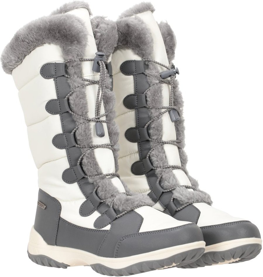 Thumbnail - Mountain Warehouse Damen/Damen Snowflake Extreme Lange Schneestiefel (Weiß)