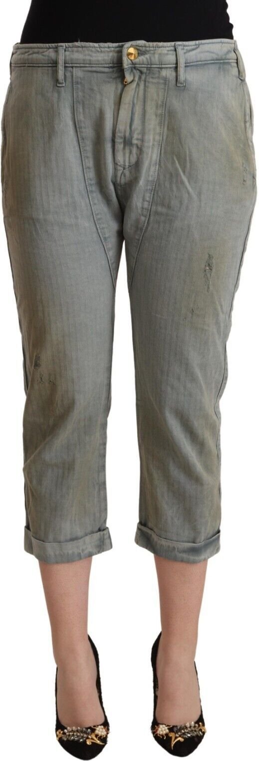 Capri-Hosen mit entspanntem Schnitt