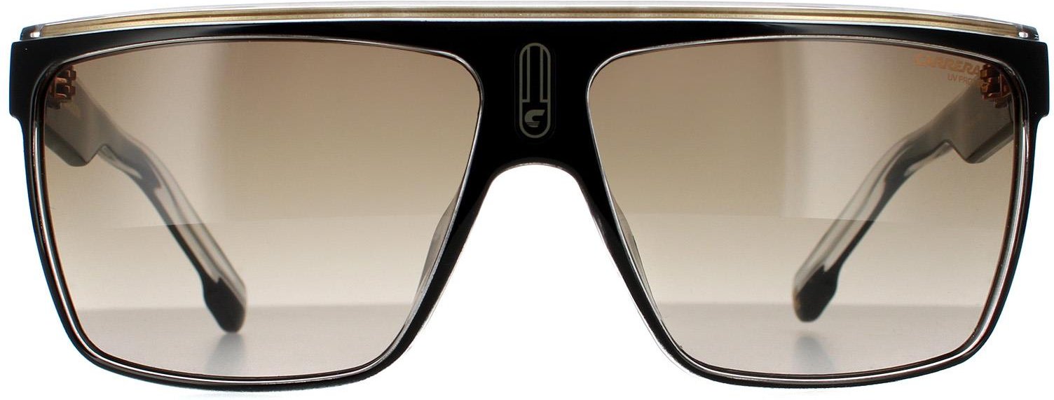 Carrera Shield Unisex Sonnenbrille Schwarz Gold Braun Gradient
