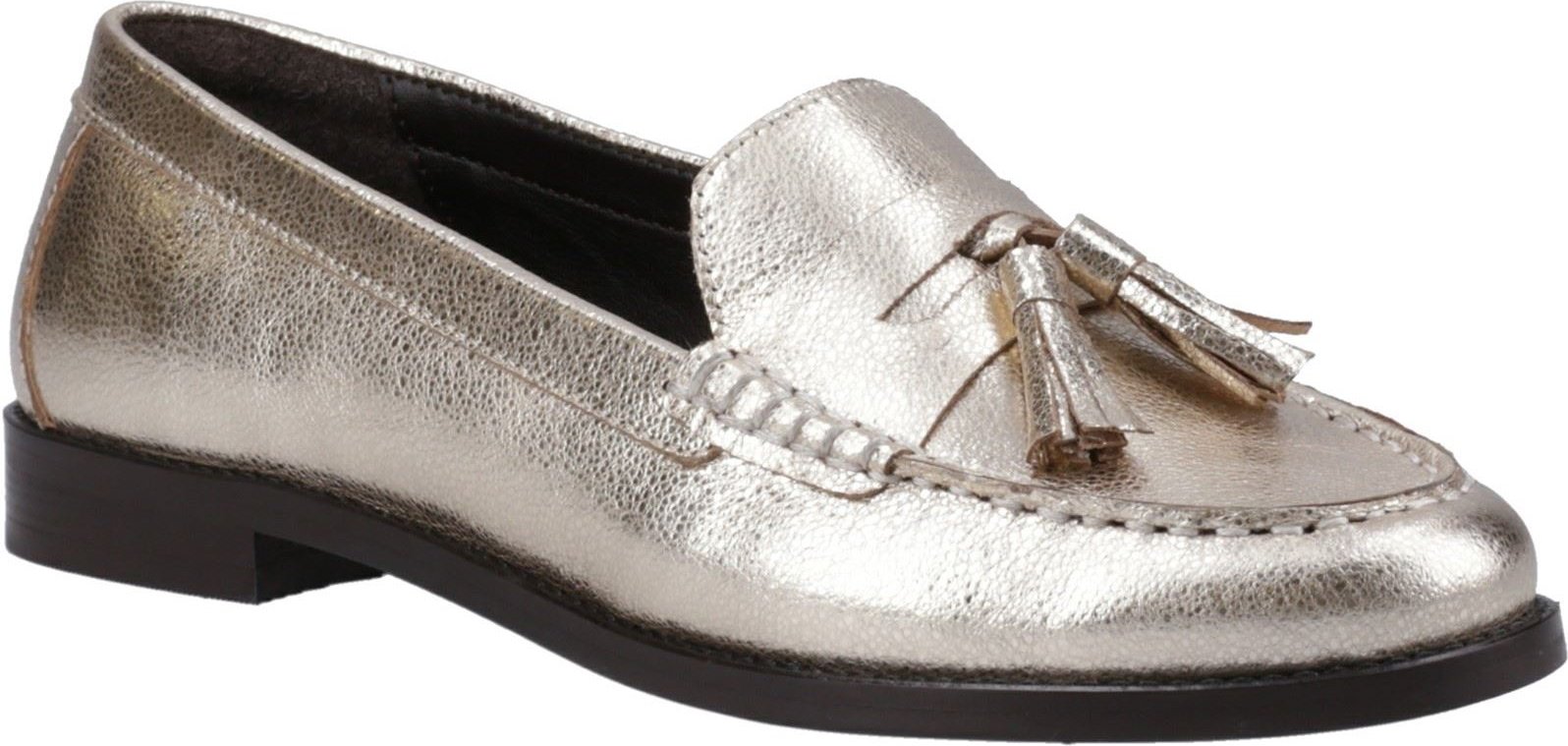 Thumbnail - Hush Puppies Connie Damen Goldene Leder Slipper