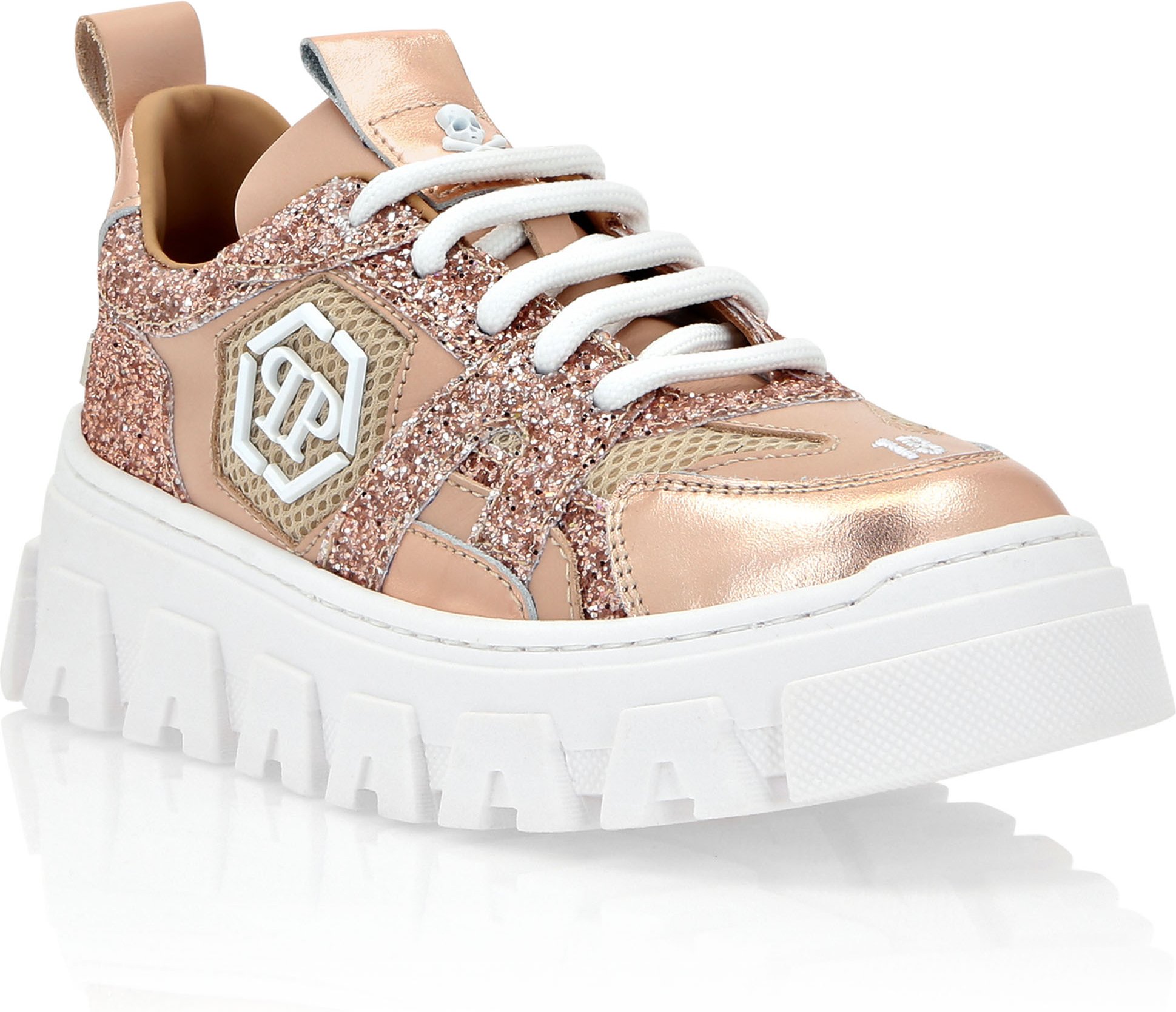 Flache Gummisandalen Hexagon