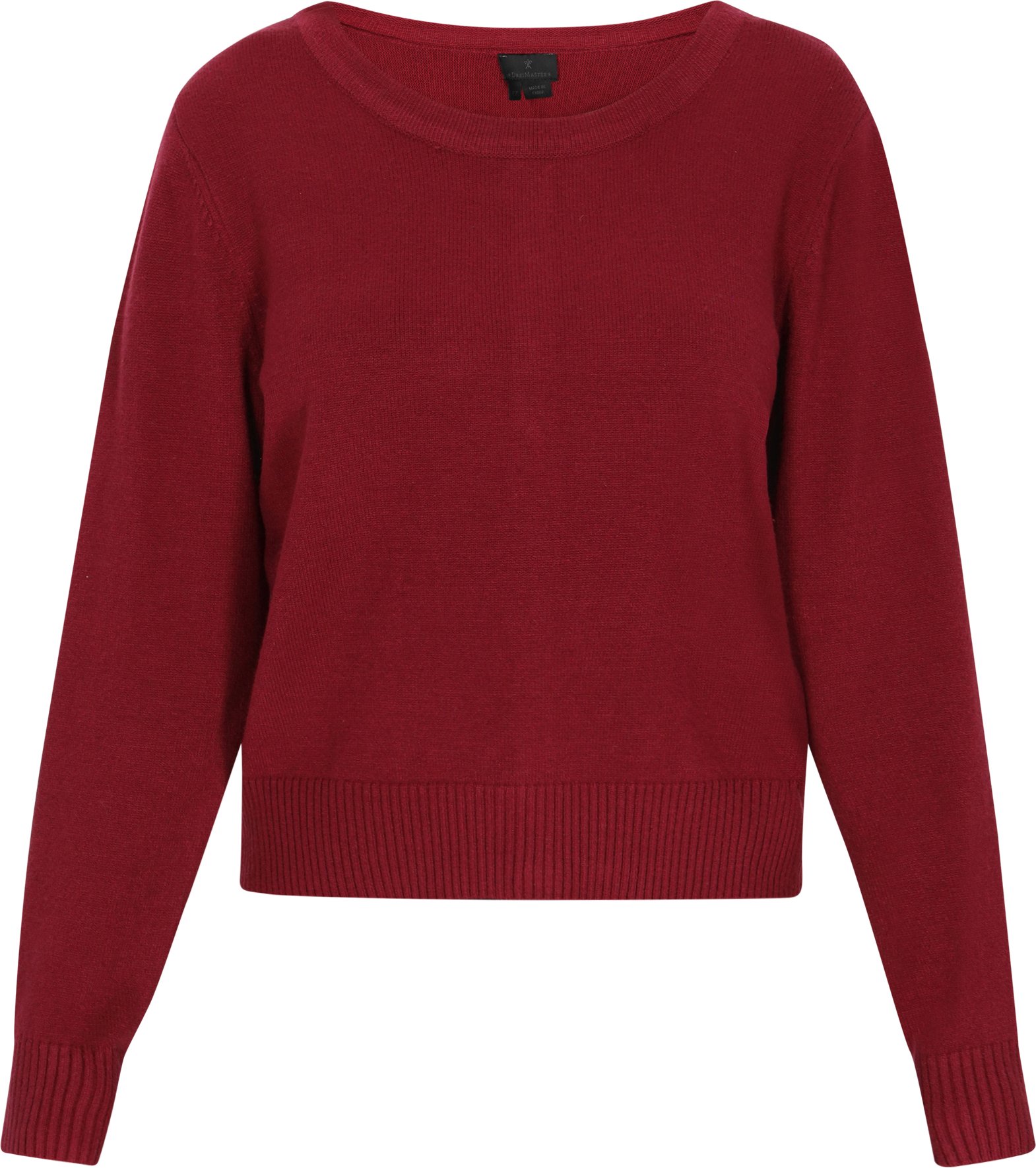 Dreimaster Strickjacke Frauen Burgund