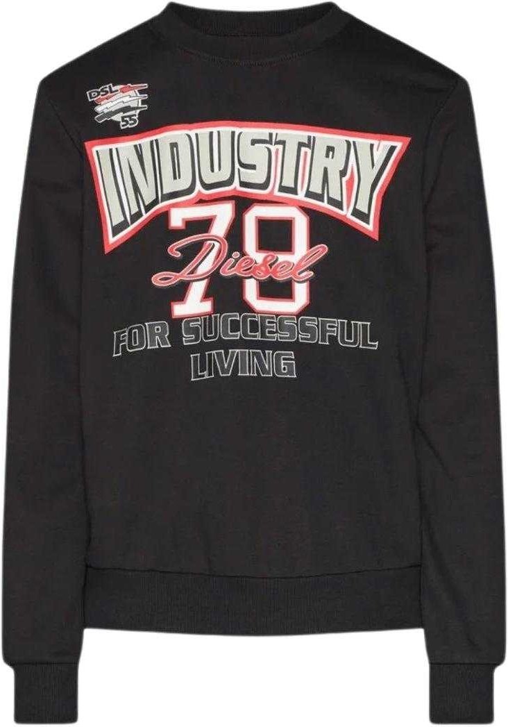 Diesel Unisex Erwachsenen Industrie 78 Logo Sweatshirt (Schwarz)