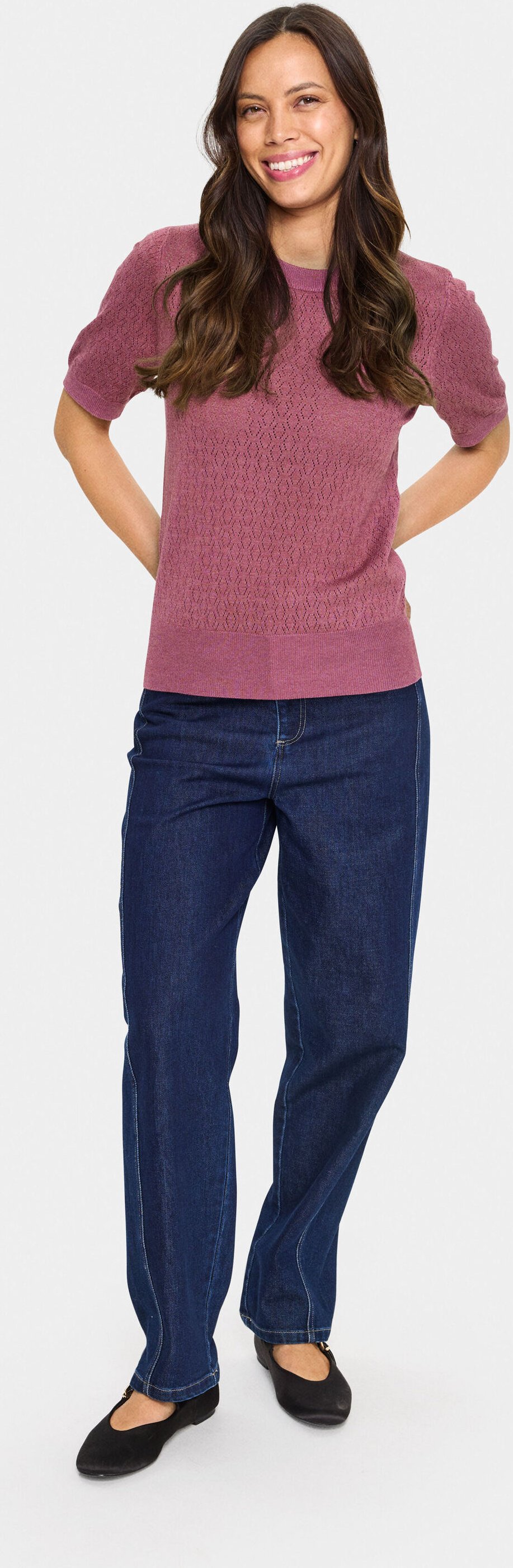 Thumbnail - Strickpullover MilaSZ Gerade Passform pink