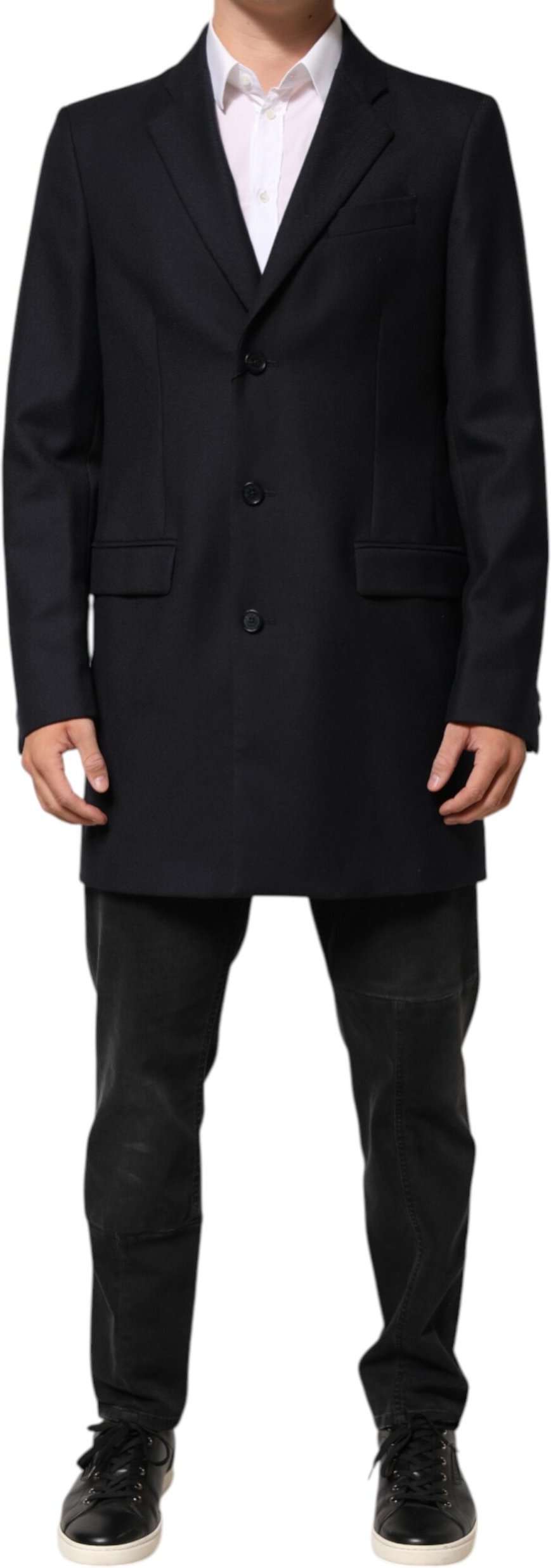 Klassischer Wollmantel