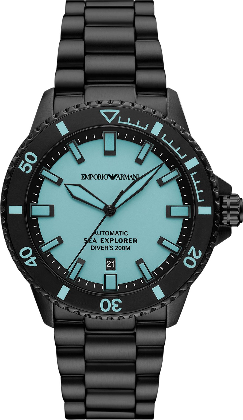 Emporio Armani Sea Explorer Herren Schwarz Uhr AR60084