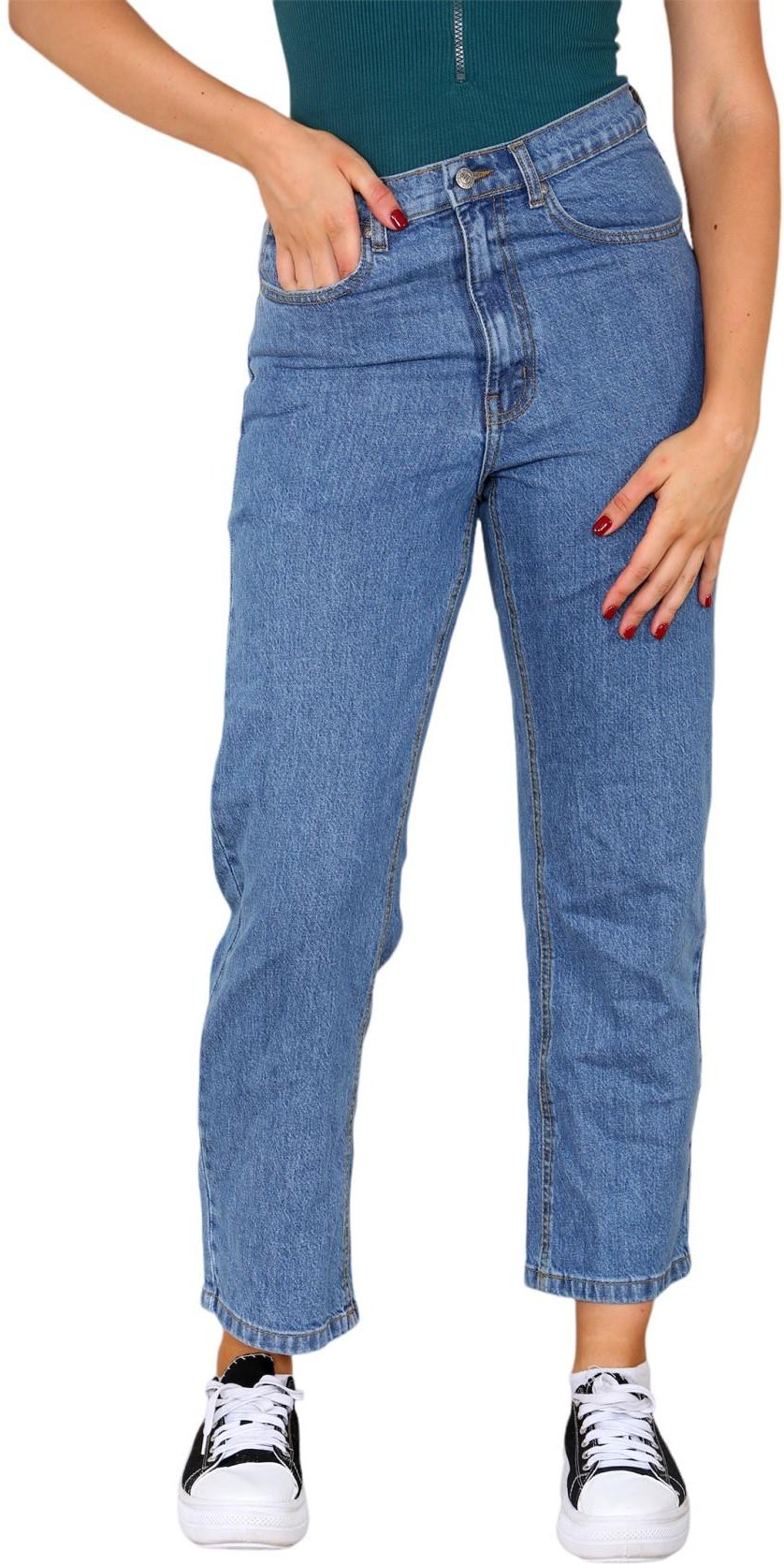 MYT Ribcage Straight Jeans für Damen in Blau