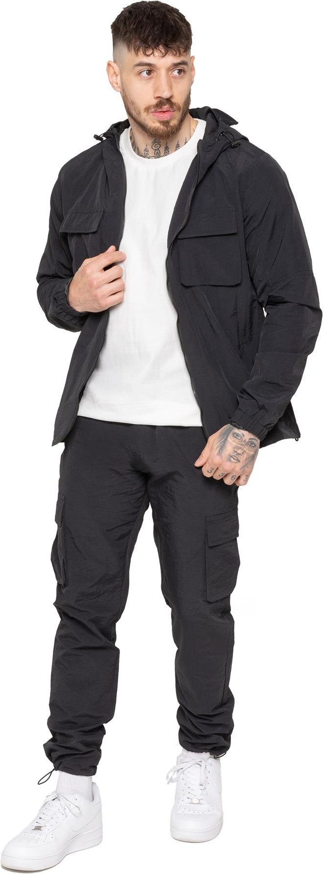 Enzo Milano | Herren Poly Cargo Trainingsanzug Set