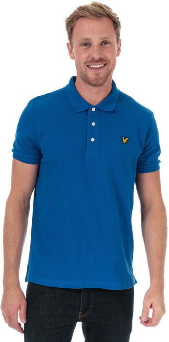Lyle And Scott Schlichtes Polohemd für Herren in Blau