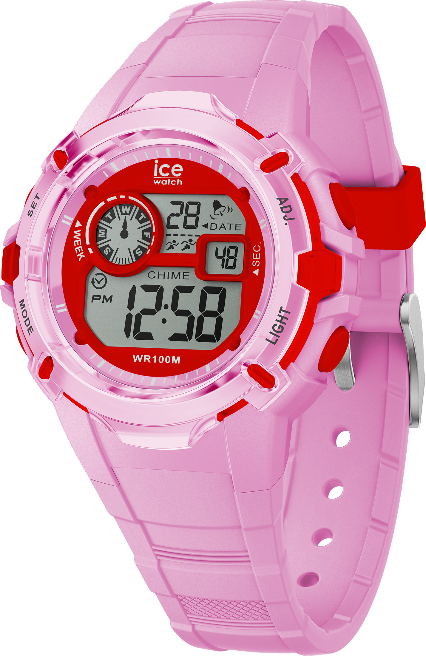 Ice Watch Ice Digit Explorer - Liebliches Pink Mädchenarmbanduhr 023268