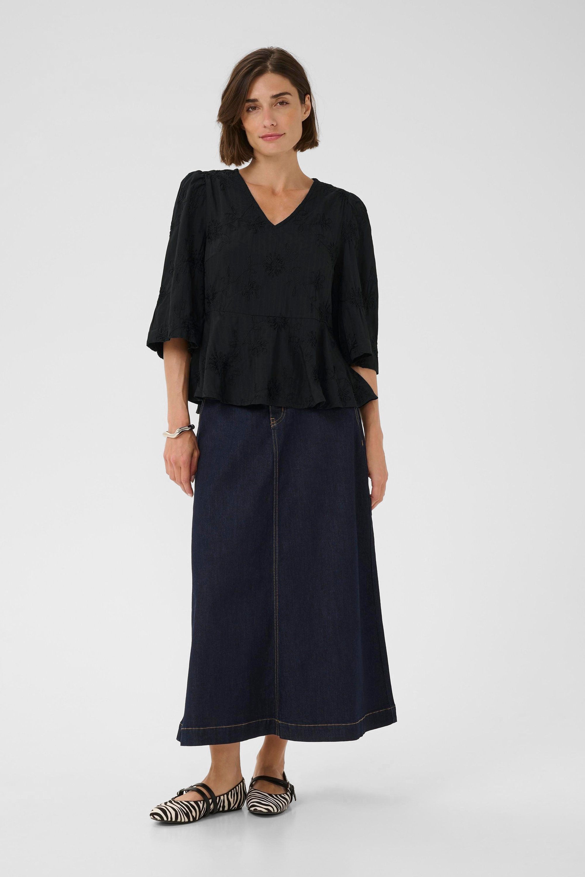 Langarm-Bluse CUgeniva Langarm-Bluse Relaxed fit