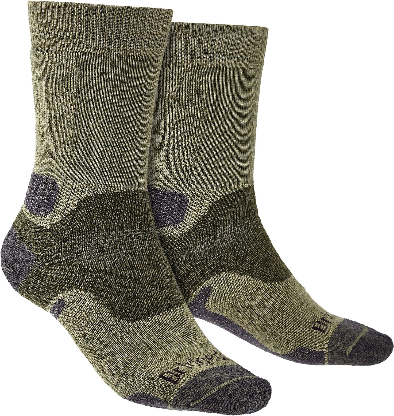 Bridgedale - Herren Wandern Midweight Merinowolle Socken - Grün