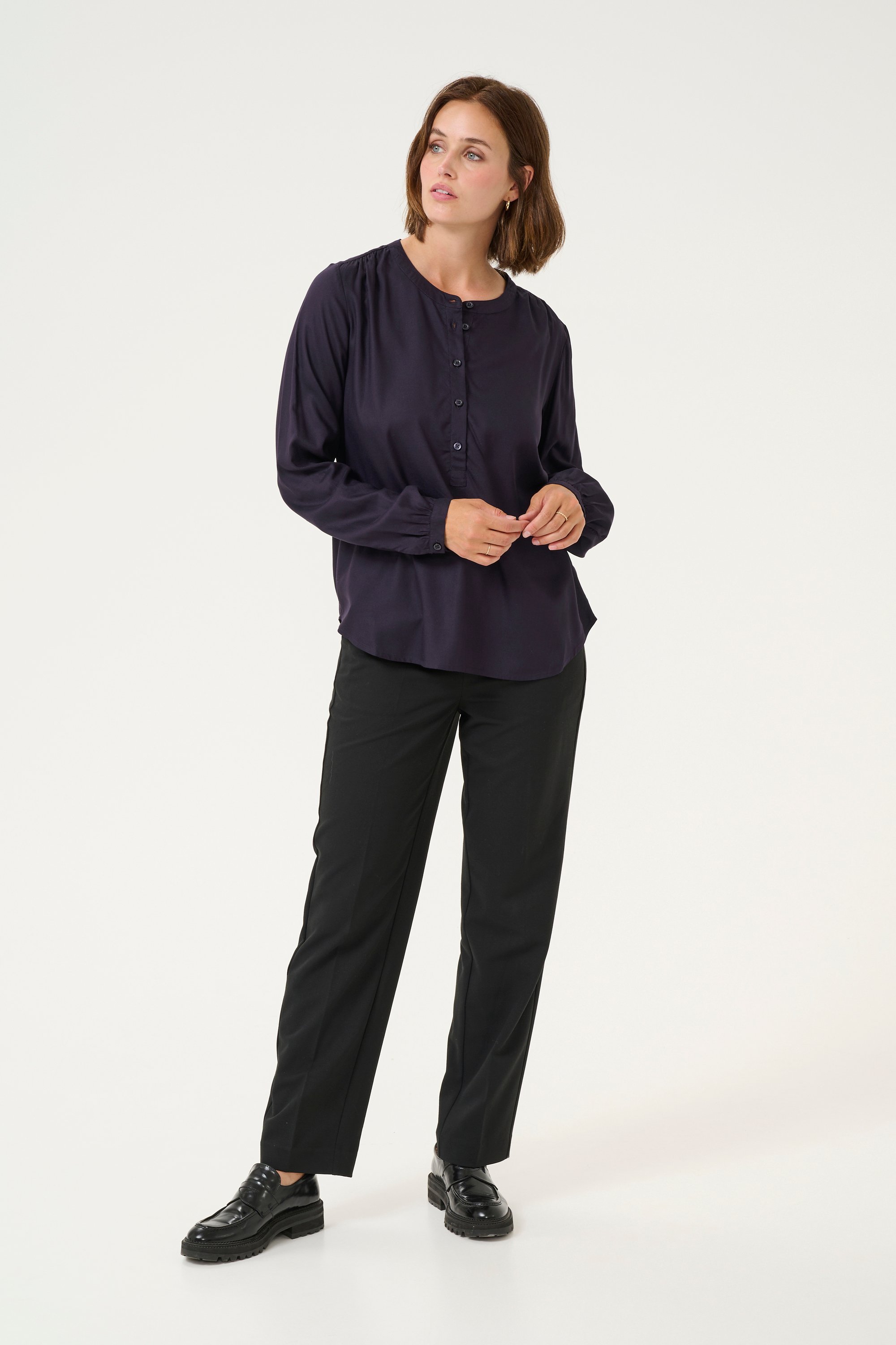 Langarm-Bluse Regular fit Dawn Purple