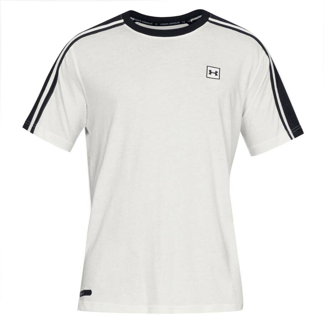 Under ArmourUnduppable Stripe T -Shirt White - Herren