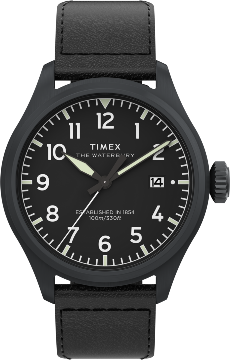 Timex Waterbury Ace Schwarz Herren Armbanduhr TW2Y18900
