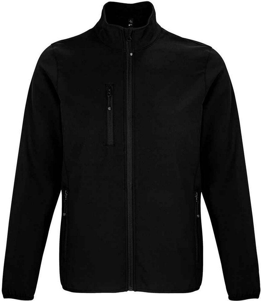 SOLS Herren Falcon Recycled Soft Shell Jacke (Schwarz)