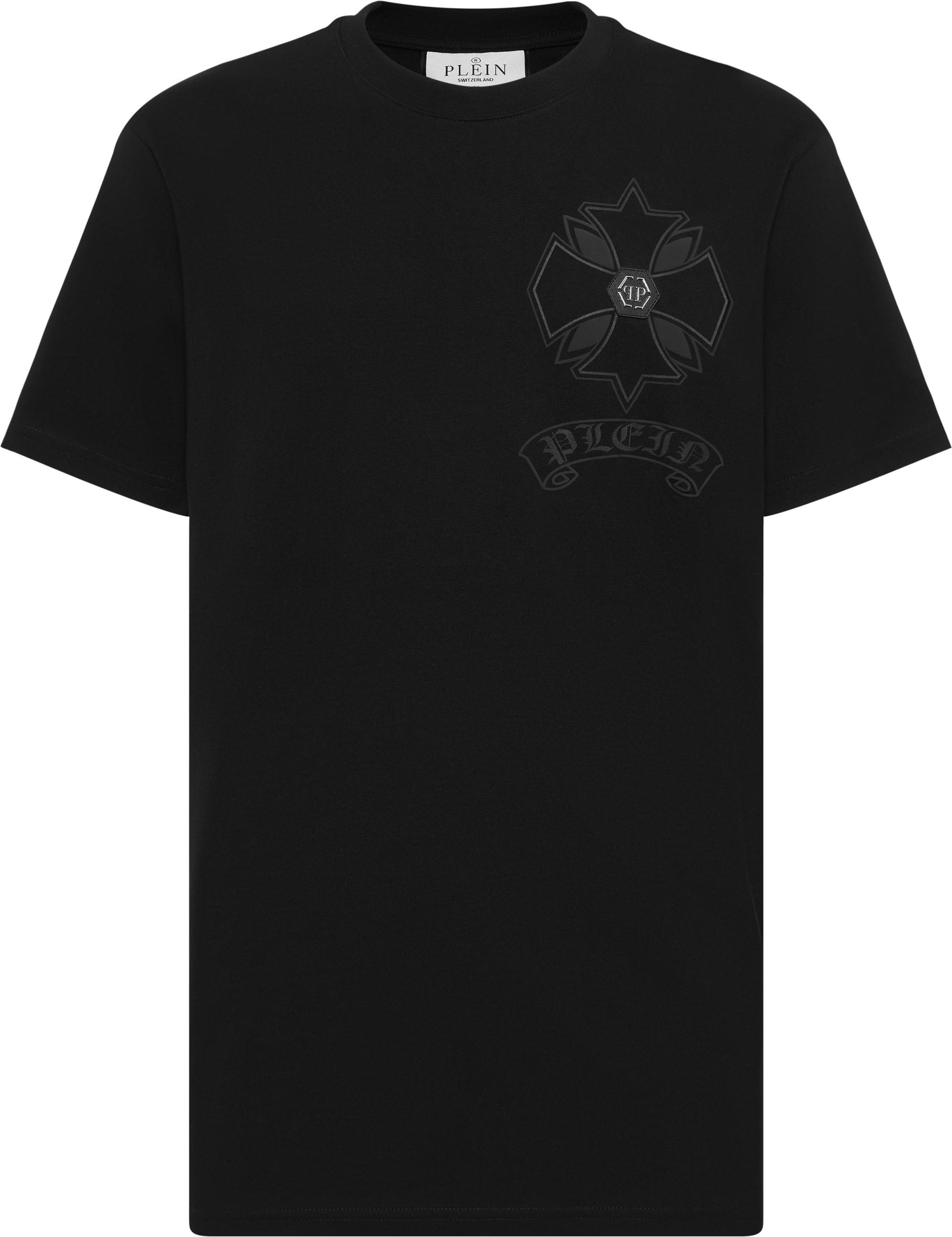 Round Neck T-Shirt Puffy Chrome Crest