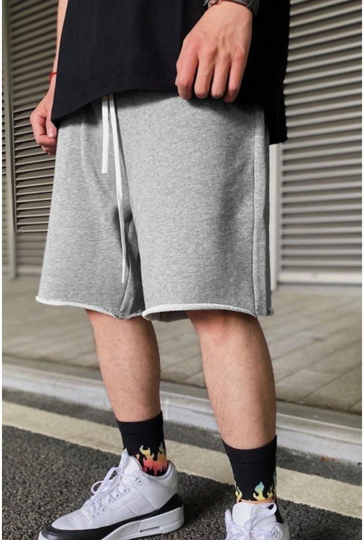 Herren Plus Size Shorts mit Kordelzug