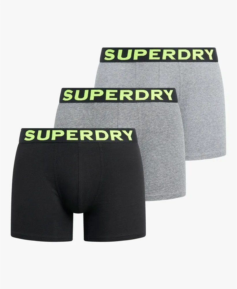 Superdry Herren Boxershorts, 3er-Pack, unverzichtbar
