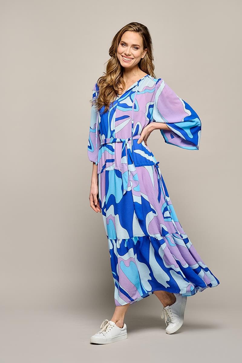 Kleid mit Alley-Print Multi