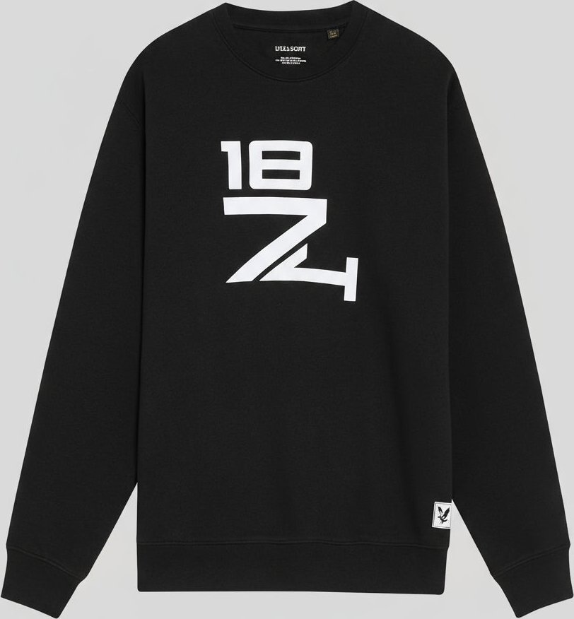 Lyle & Scott Lounge Graphic Crew Neck Sweatshirt - Schwarz