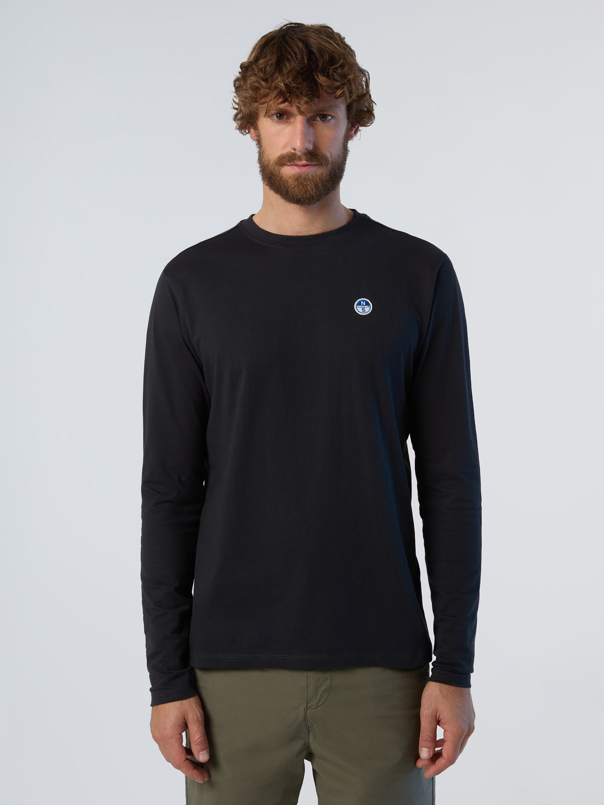 North Sails T-shirt Long-sleeved with logo patch