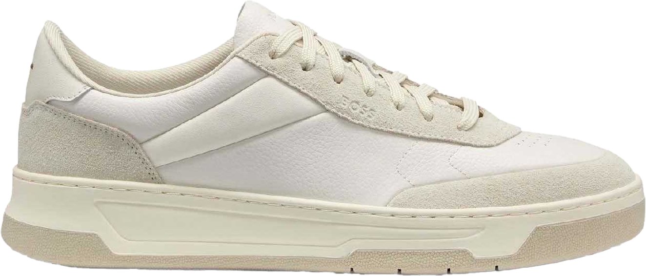 Boss - "Baltimore" Sneaker für Herren, Leder, niedrig geschnitten (Weiß)
