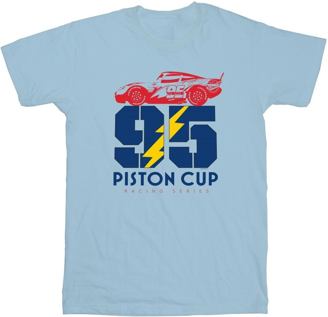 Disney Herren Cars Piston Cup 95 T-Shirt (Baby Blau)