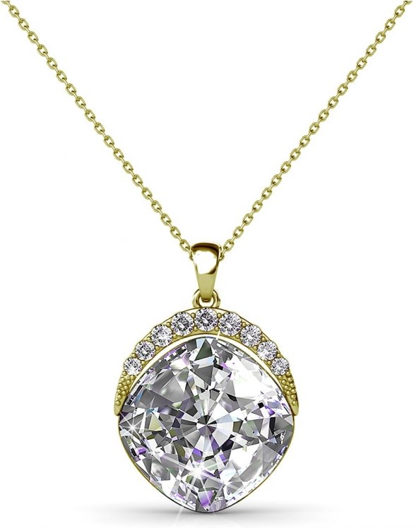 Tiffy-Anhänger - Gold und Kristall