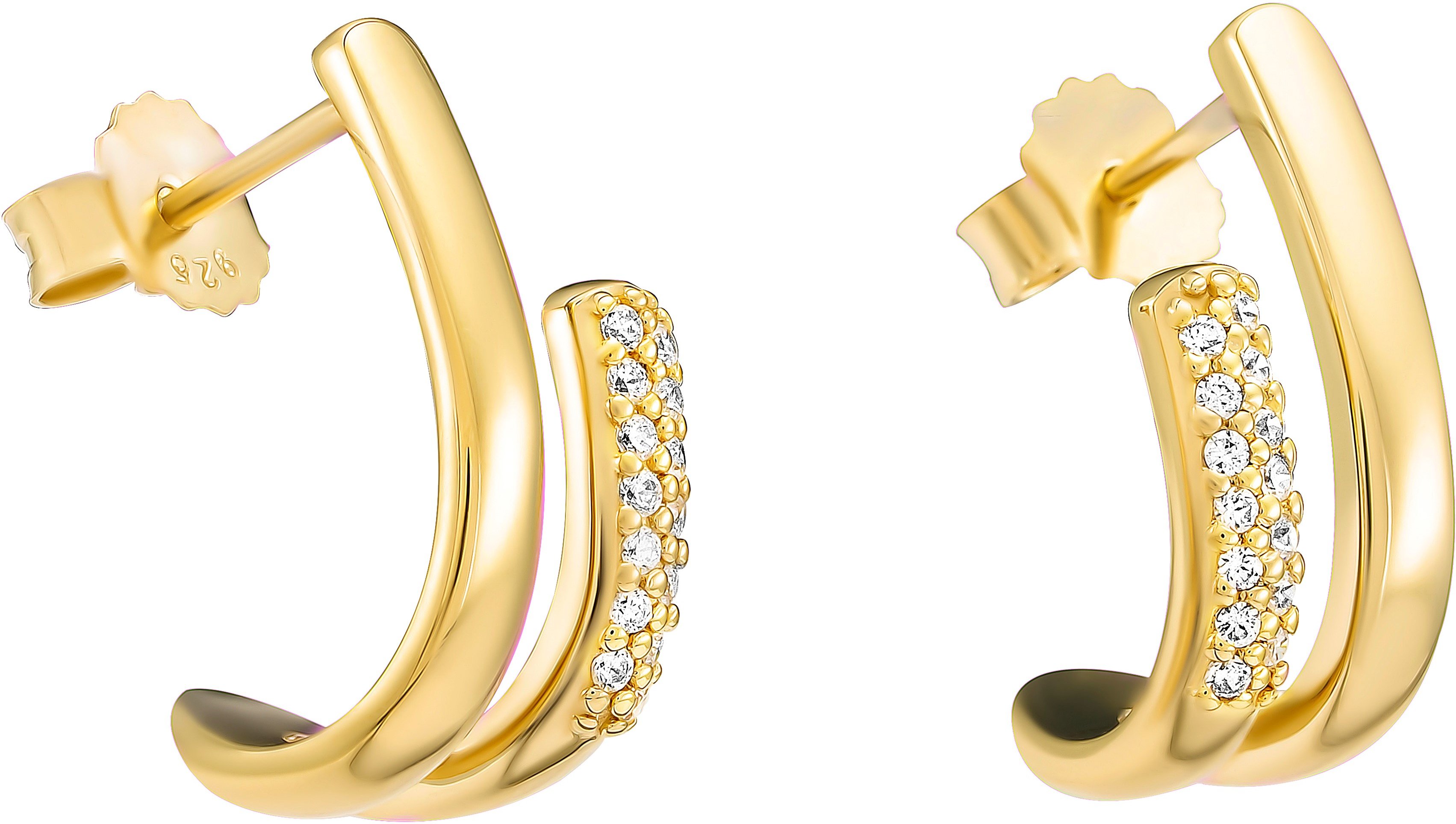 Orphelia 'Emily' Tropfenohrringe aus 925er Sterlingsilber für Damen - Gold ZO-7581/G