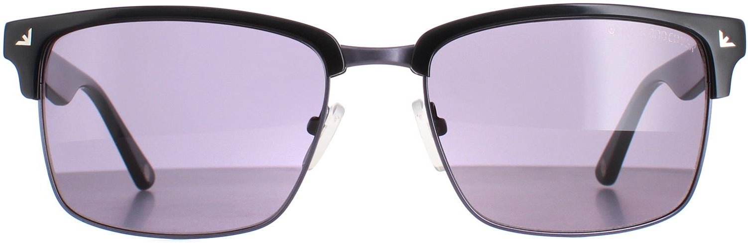 Duck and Cover Semi Rimless Mens Schwarz Grau DCS019