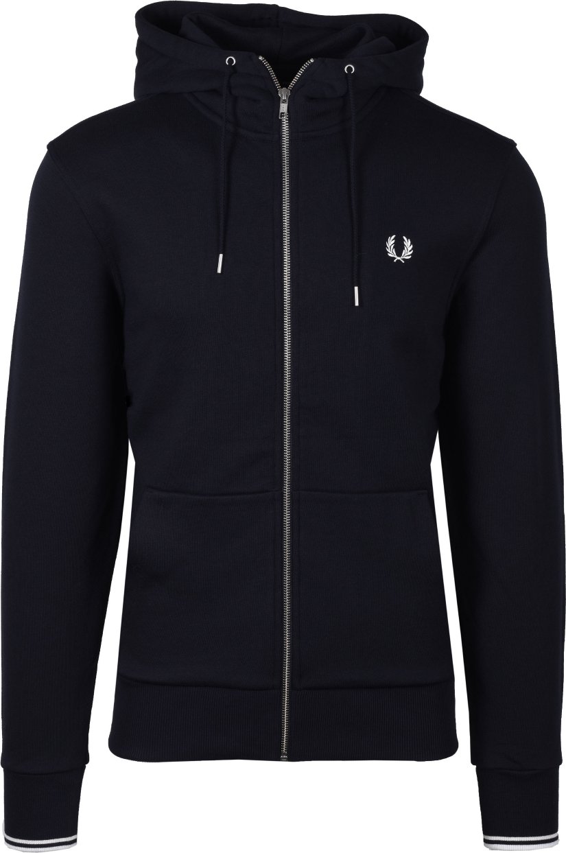 Thumbnail - Fred Perry Kapuzenpullover mit Reißverschluss Navy