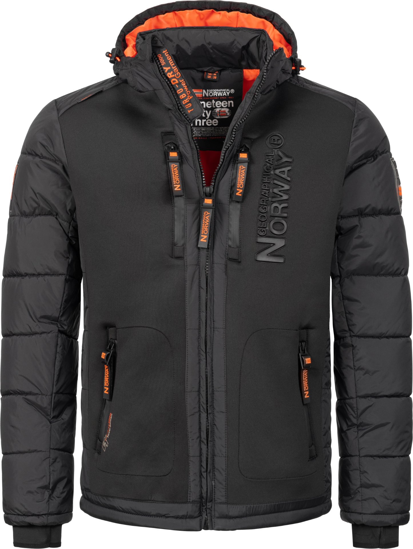 Geographical Norway Winterjacke Schwarz