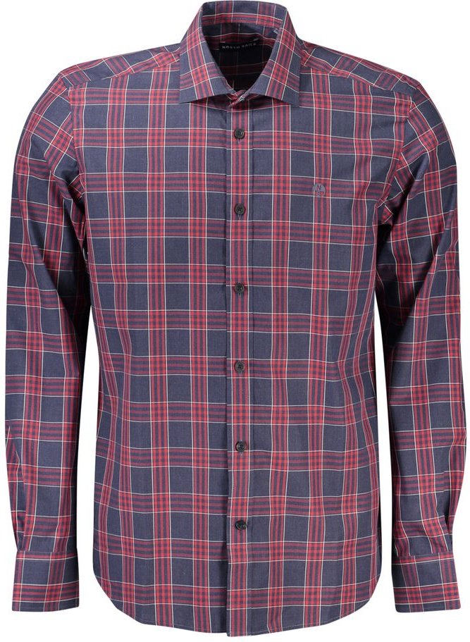 Kariertes Hemd mit langen Ärmeln