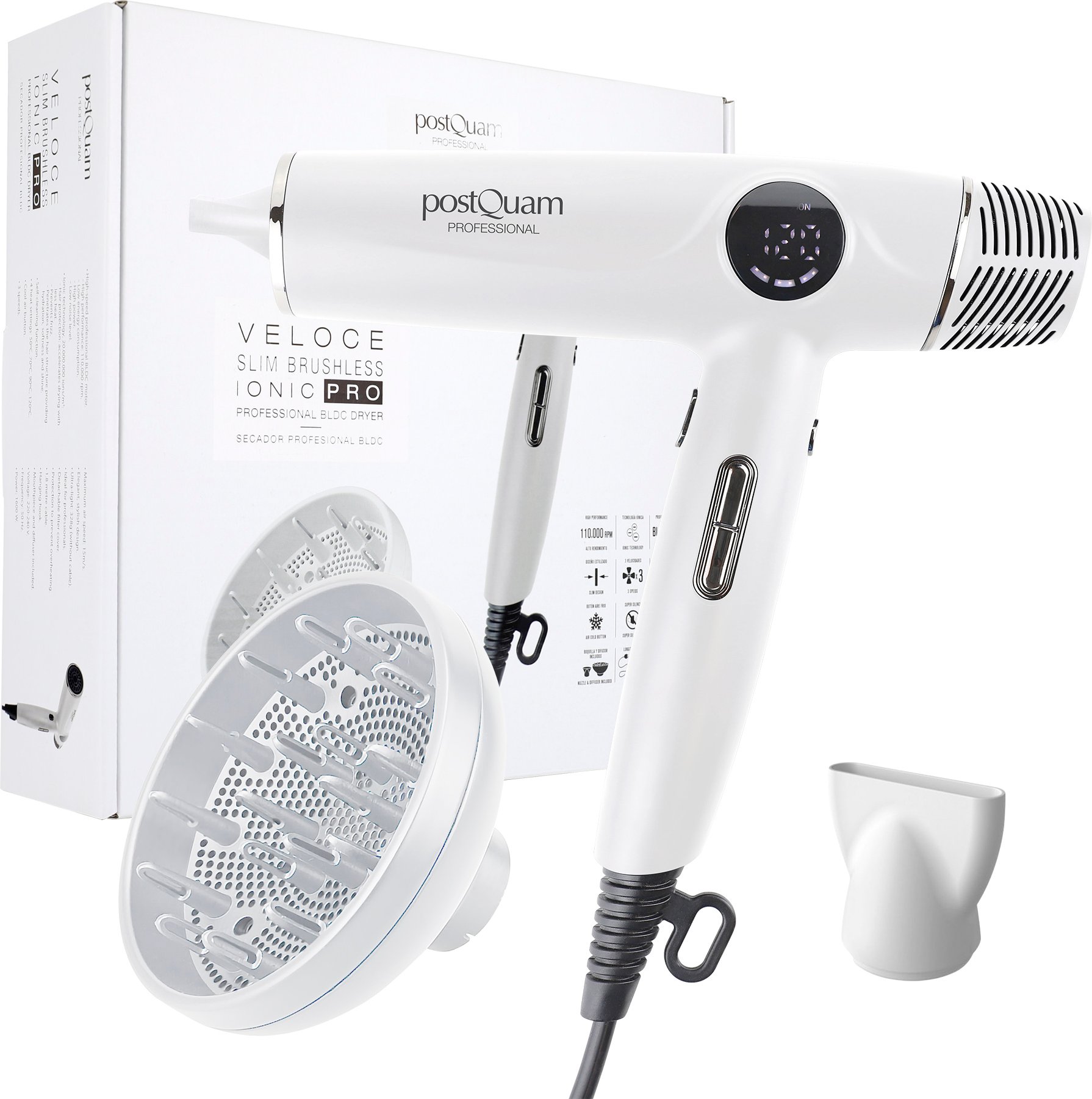 VELOCE SLIM BLDC IONIC PRO PROFESSIONELLER HAARTROCKNER (110.000 U/min)