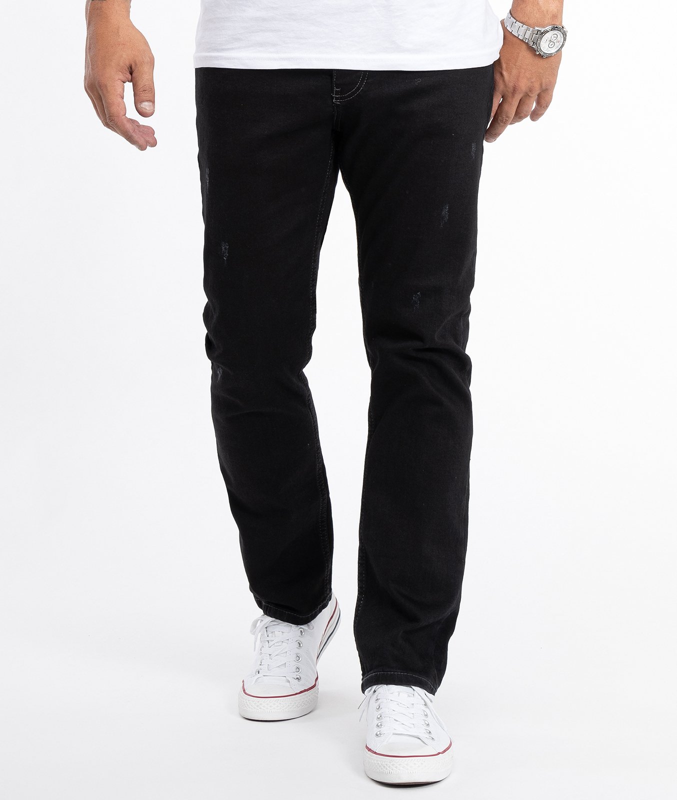 Rock Creek Jeans Straight Cut Schwarz