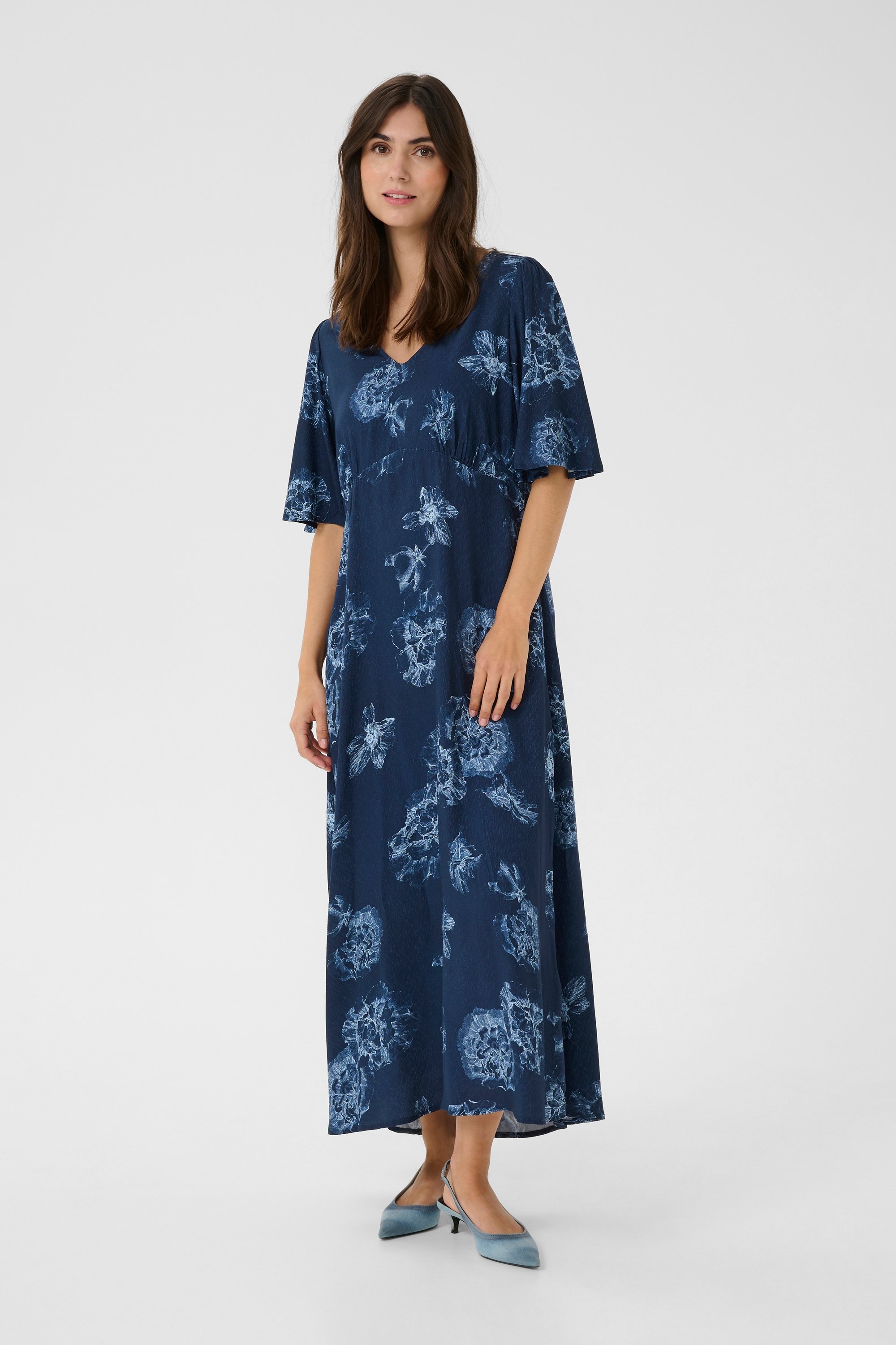 Thumbnail - Kleid Feminine Blue Flower blue multi