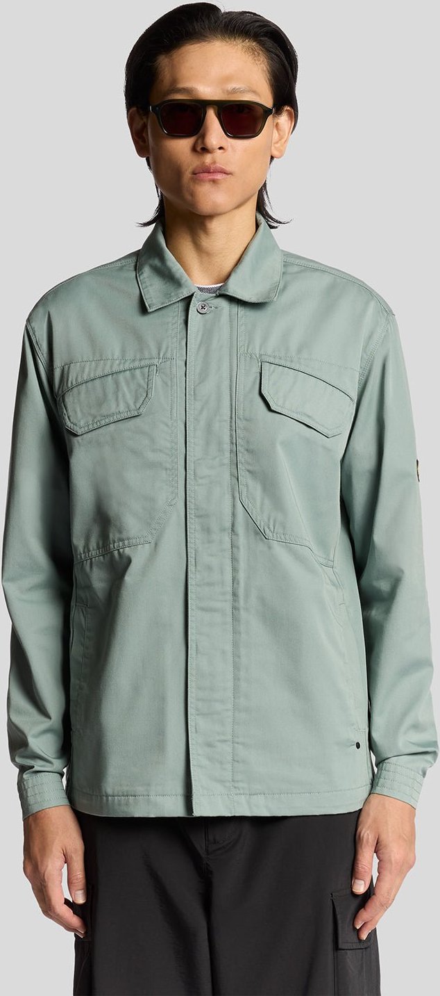 Lyle & Scott Multi Pocket Full Zip Overshirt - Blau