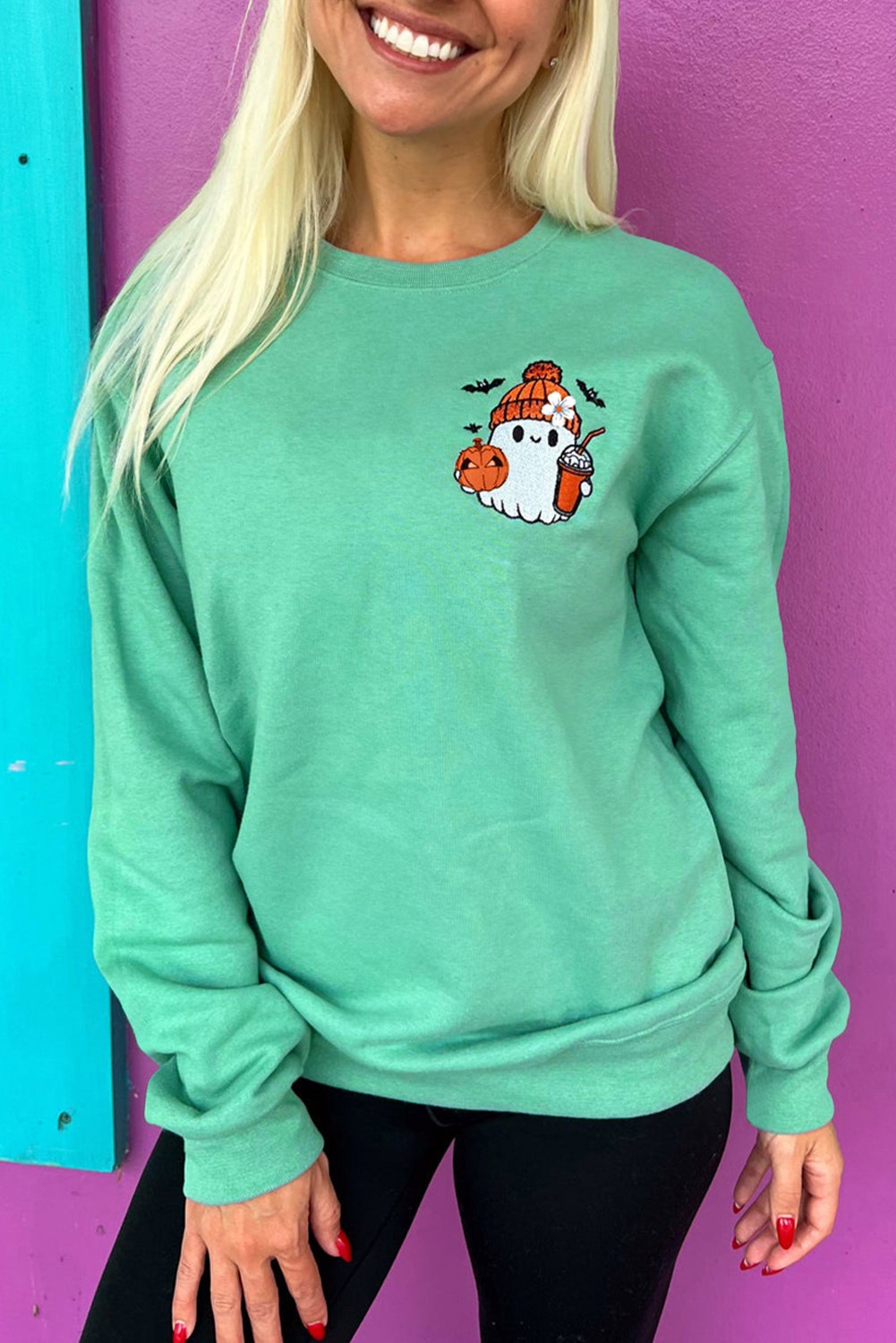 Grafisches Pullover Sweatshirt