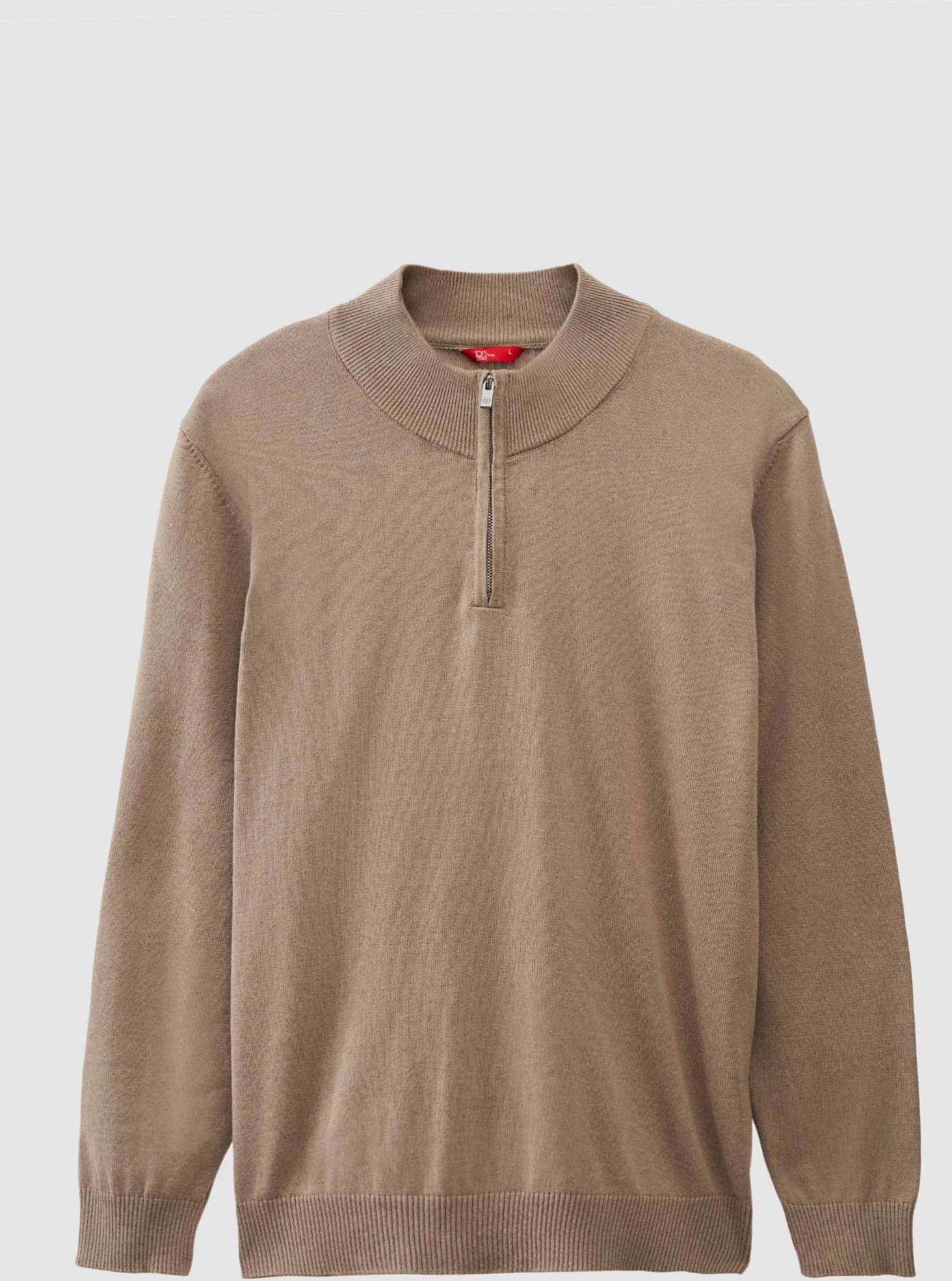 Ds Damat Slim Fit Halb-Zip Strickpullover