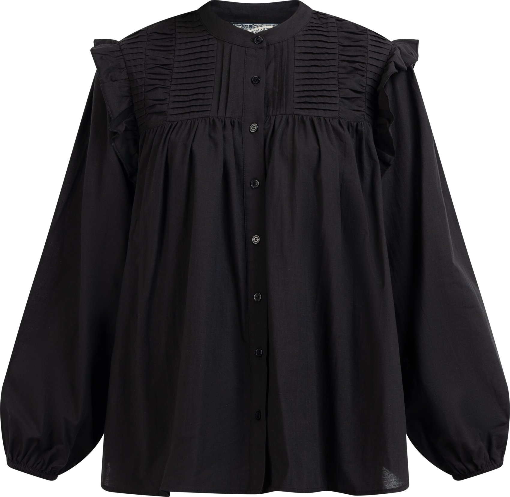 Dreimaster Langarmbluse Damen schwarz