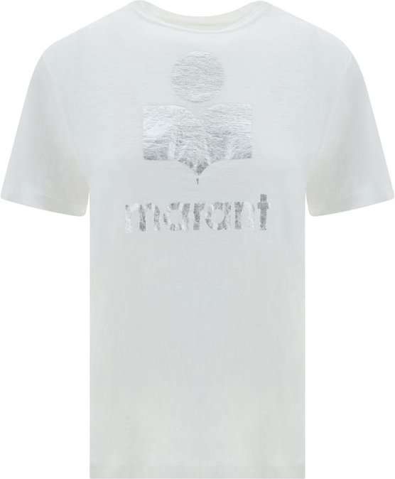 Marant Etoile Weißes Leinen T-Shirt