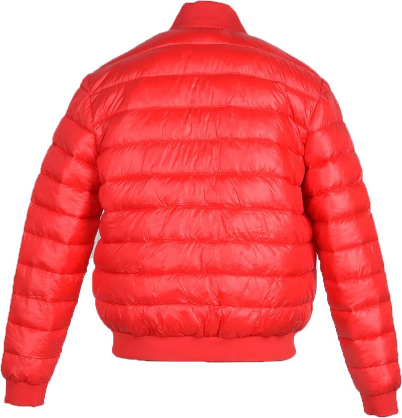Lässige gepolsterte Jacke Rot