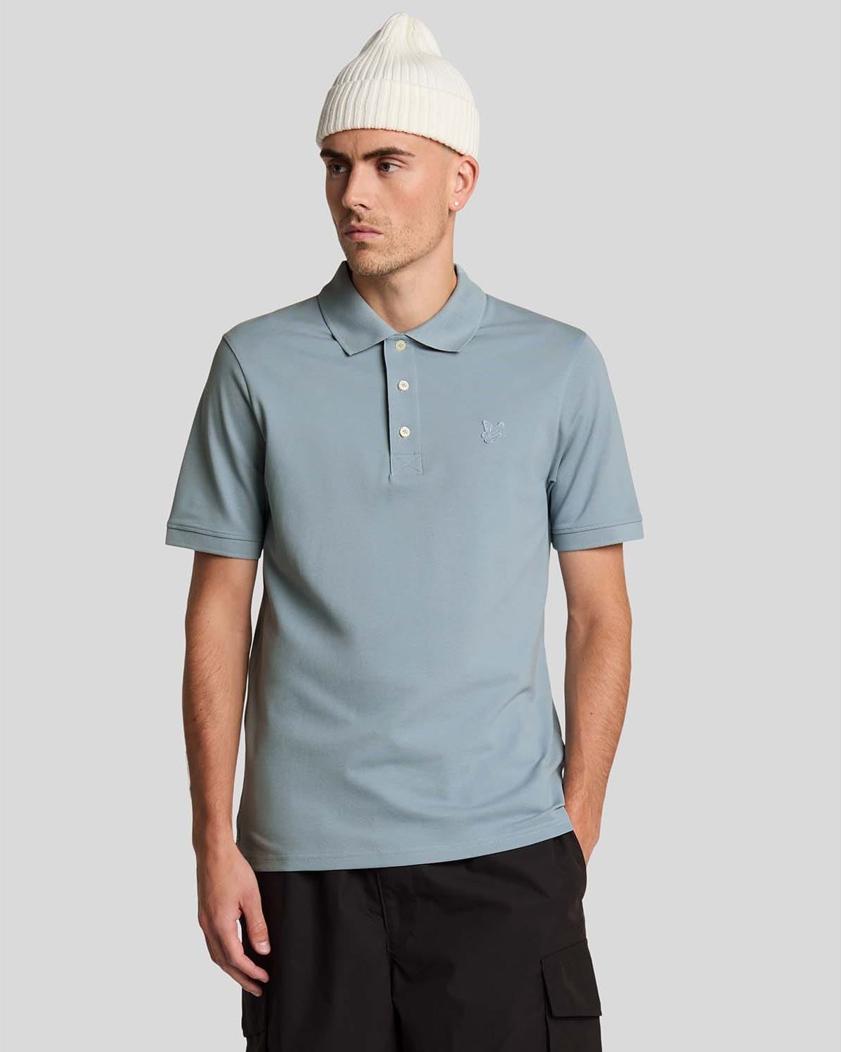 Thumbnail - Herren Lyle And Scott Superfein Baumwoll-Polohemd in Blau