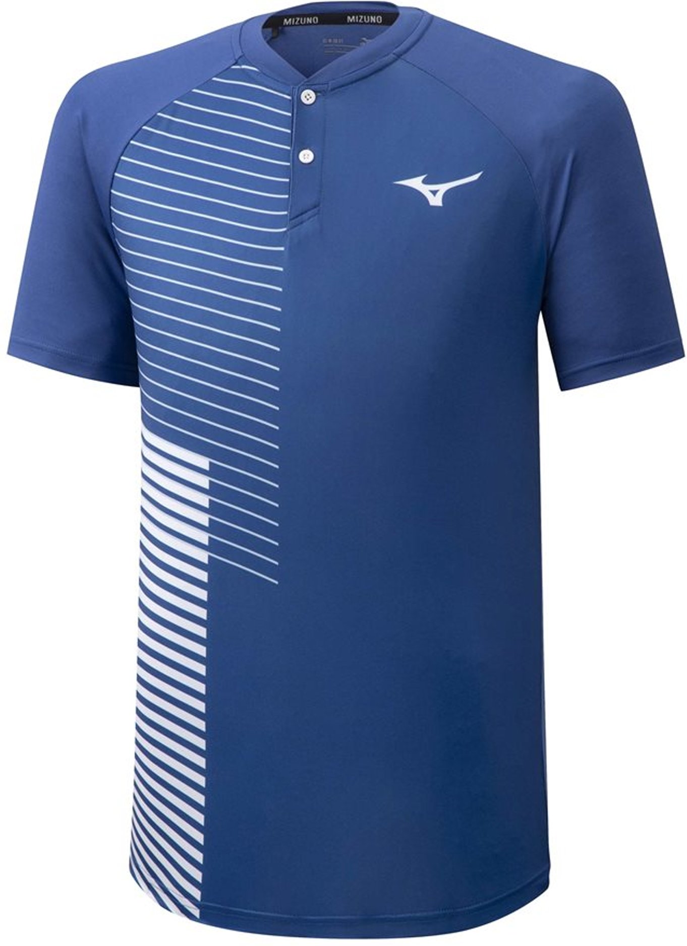 Mizuno Shadow Mens Blue/White T-Shirt