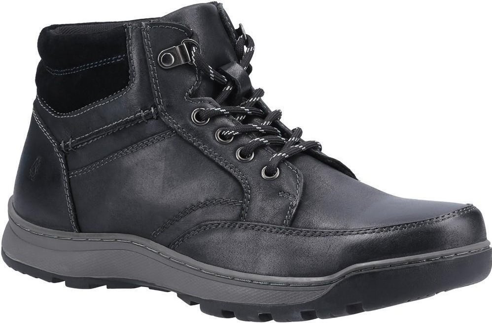 Thumbnail - Hush Puppies Herren Grover Lederstiefel (Schwarz)