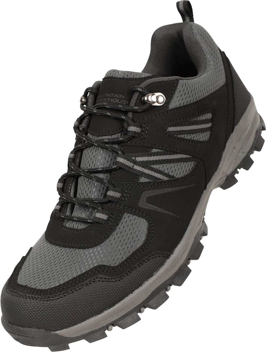 Mountain Warehouse Herren Mcleod Outdoor Breite Wanderschuhe (Schwarz)